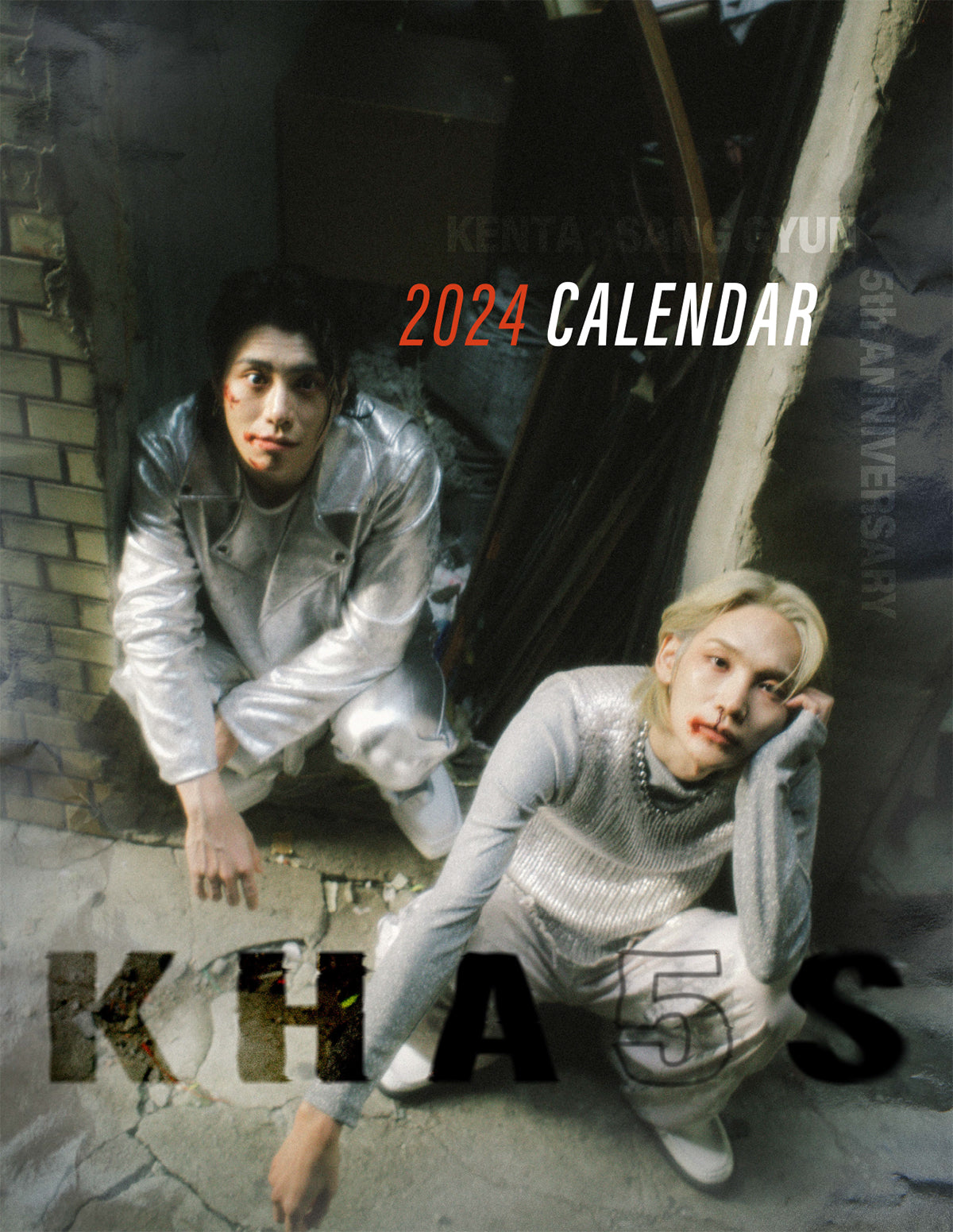 【discount sale】2024 KENTA・SANGGYUN 5th Anniversary Calendar:KHA5S Korea version